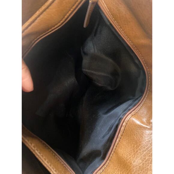 VTG axcess Liz Claiborne Should Bag Purse Biege Tan Boho Retro Y2K Style - Picture 7 of 9